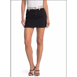 Alice + Olivia Jeans Bandana Mini Denim Skirt - 27